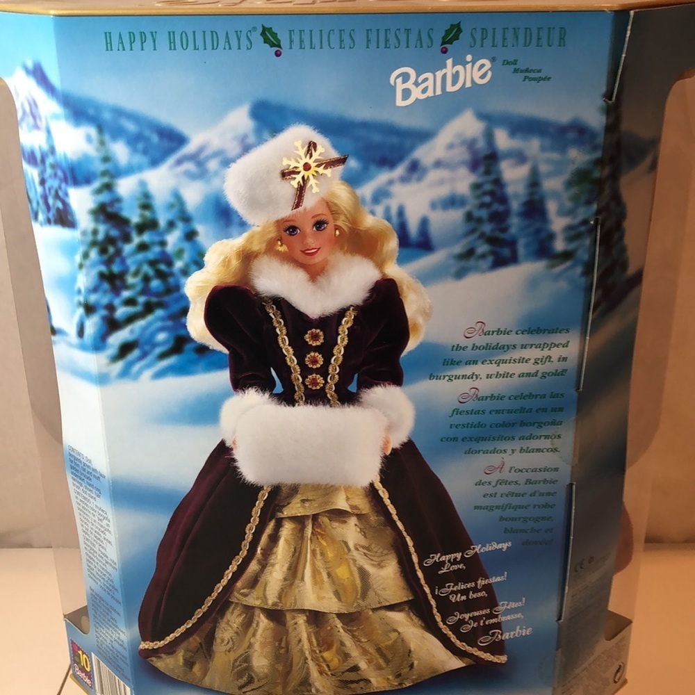 SALE BARBIE 1996 Happy Holidays Doll Mattel Special Edition Collectible NIB NEW - Picture 4 of 8
